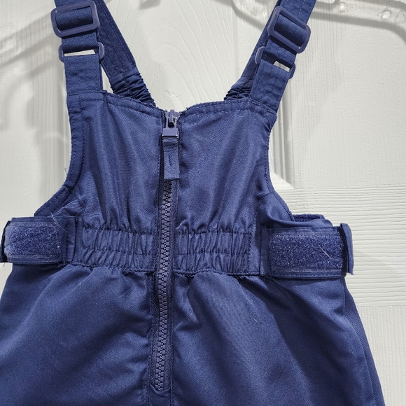 Cat and Jack Water and Wind Resistant Adjustable Waist Fleece Bodice Snow Bibs - Picture 2 of 7